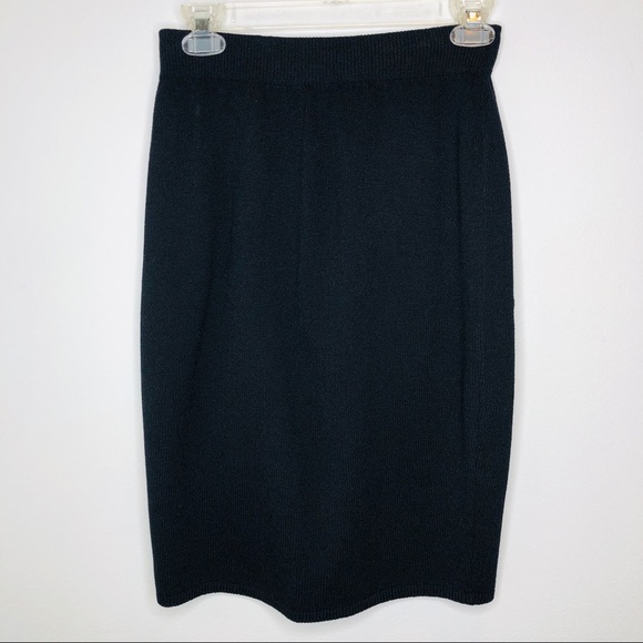 St. John Collection Dresses & Skirts - St John Collection by Marie Gray Santana Knit Pencil Skirt Black 2 Knee Length